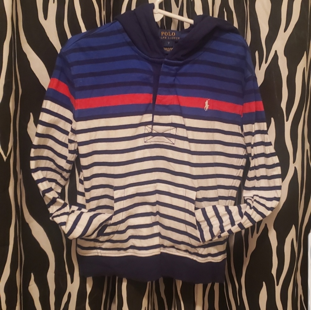 Boys Ralph Lauren Hooded Shirt